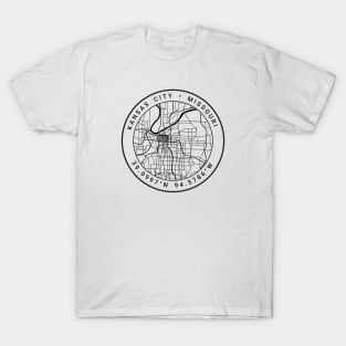 Kansas City Map T-Shirt